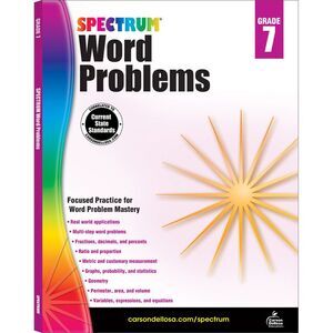 Word Problems, Grade 7: Volume 80 -- Spectrum